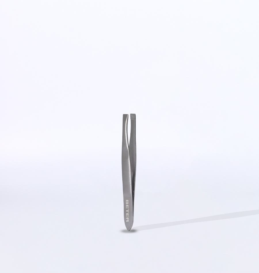 Beter Pinza de depilar punta recta inoxidable