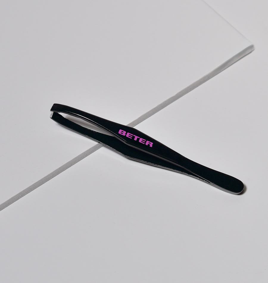 Beter Pinza De Depilar Punta Recta Pavonada