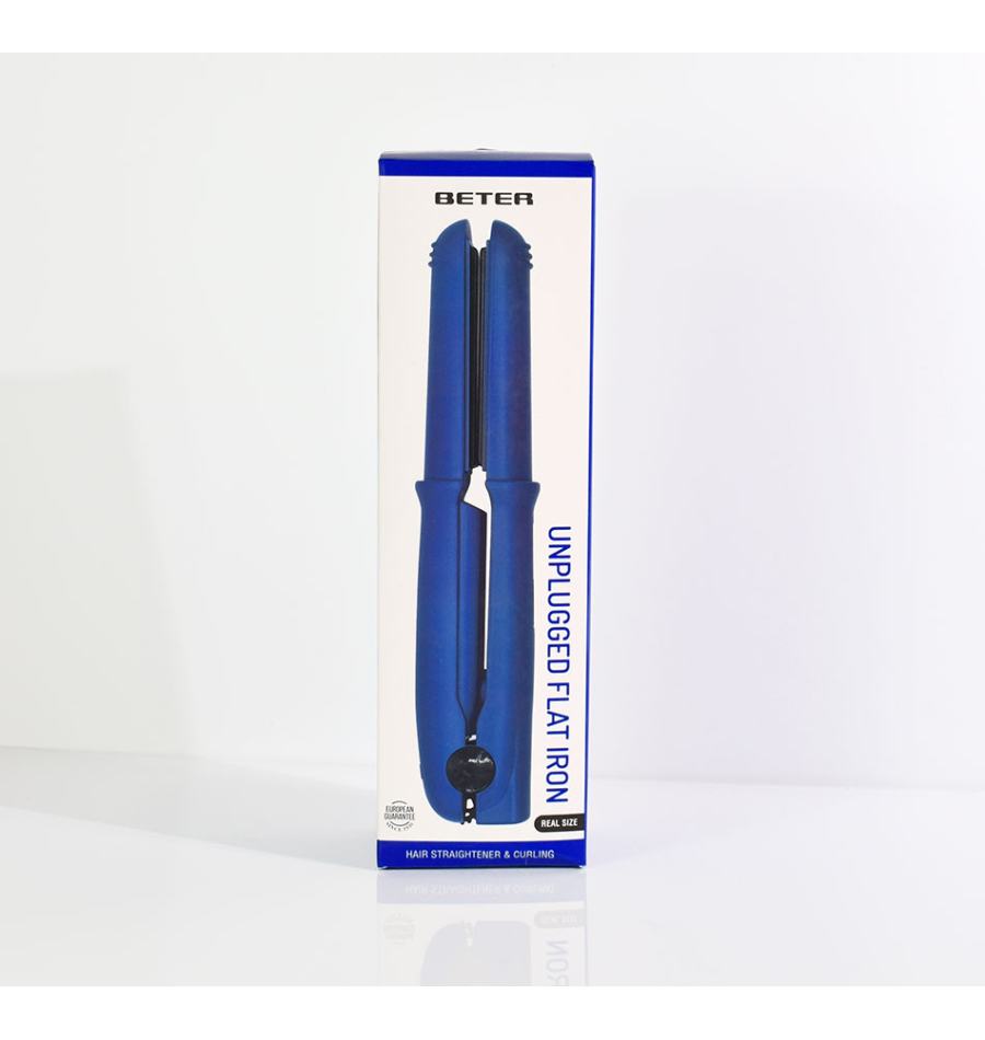 Beter Plancha De Cabello Inalámbrica GRWM- Azul