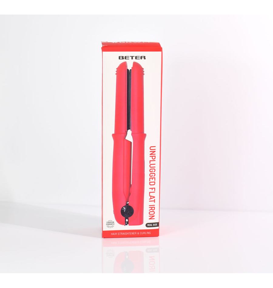 Beter Plancha De Cabello Inalámbrica GRWM- Rojo