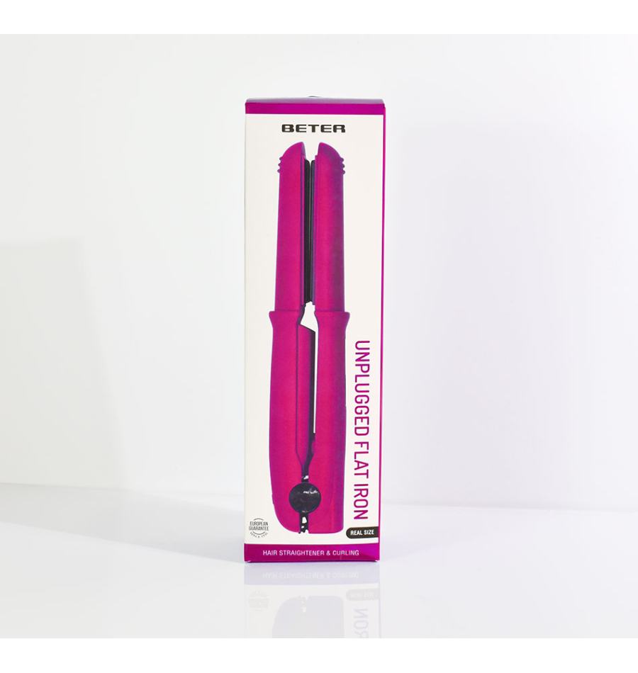 Beter Plancha De Cabello Inalámbrica GRWM- Rosa
