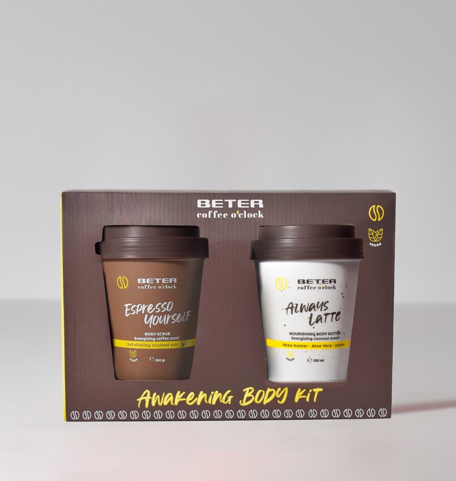 Beter Set regalo Coffee O clock Awakening body kit