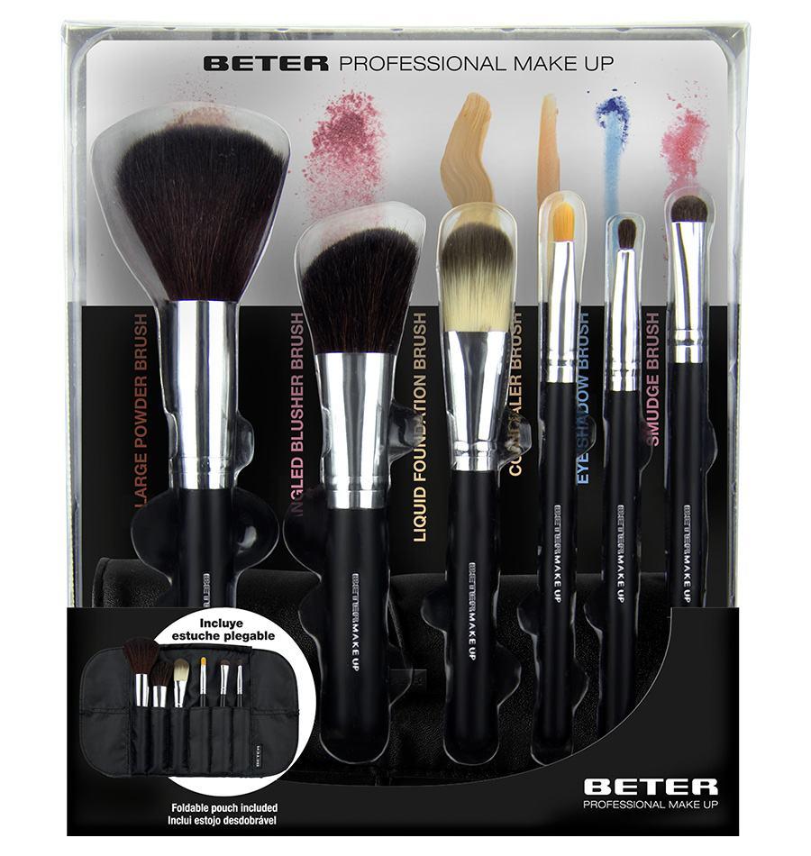 Beter Kit completo con 6 brochas Professional Make up