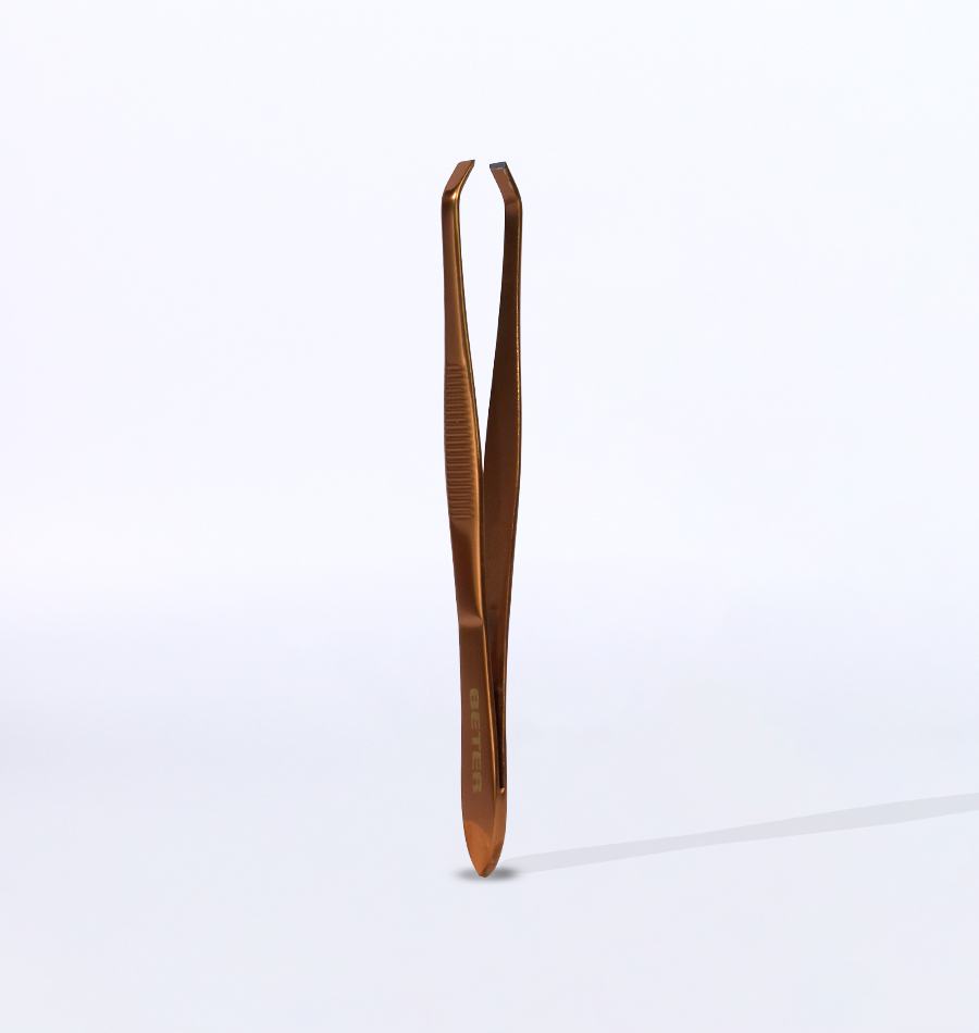 Beter Pinza de depilar punta cangrejo cobreada 8 3 cm