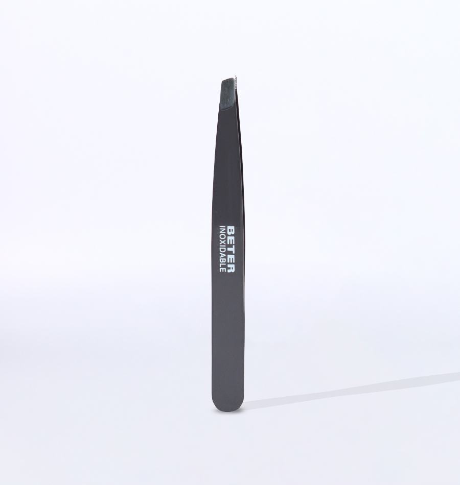 Beter Pinza De Depilar Punta Oblicua Inoxidable Esmaltada