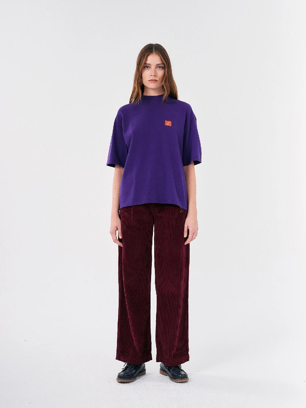 Bobo Choses Abstract Cat Smile Patch Mock-neck T-shirt