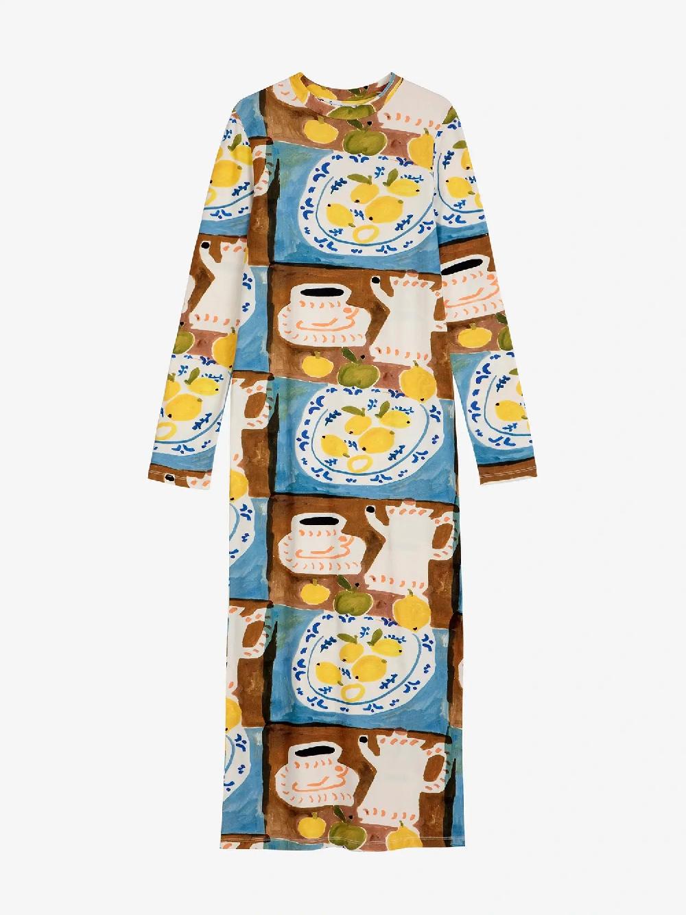 Bobo Choses Abstract Tea Time Printed Bodycon Dress
