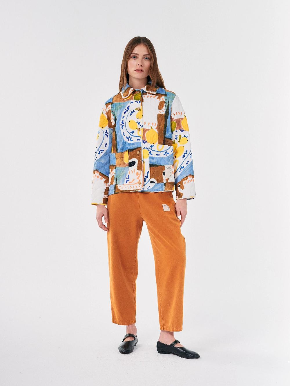 Bobo Choses Abstract Tea Time Printed Quilted Jacket