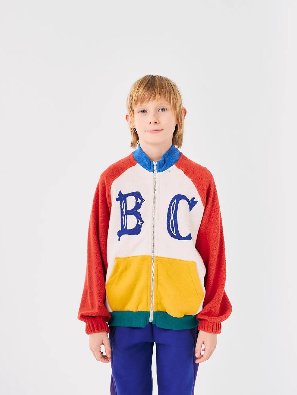 Bobo Choses B.C Vintage Color Block Zipped Sweatshirt