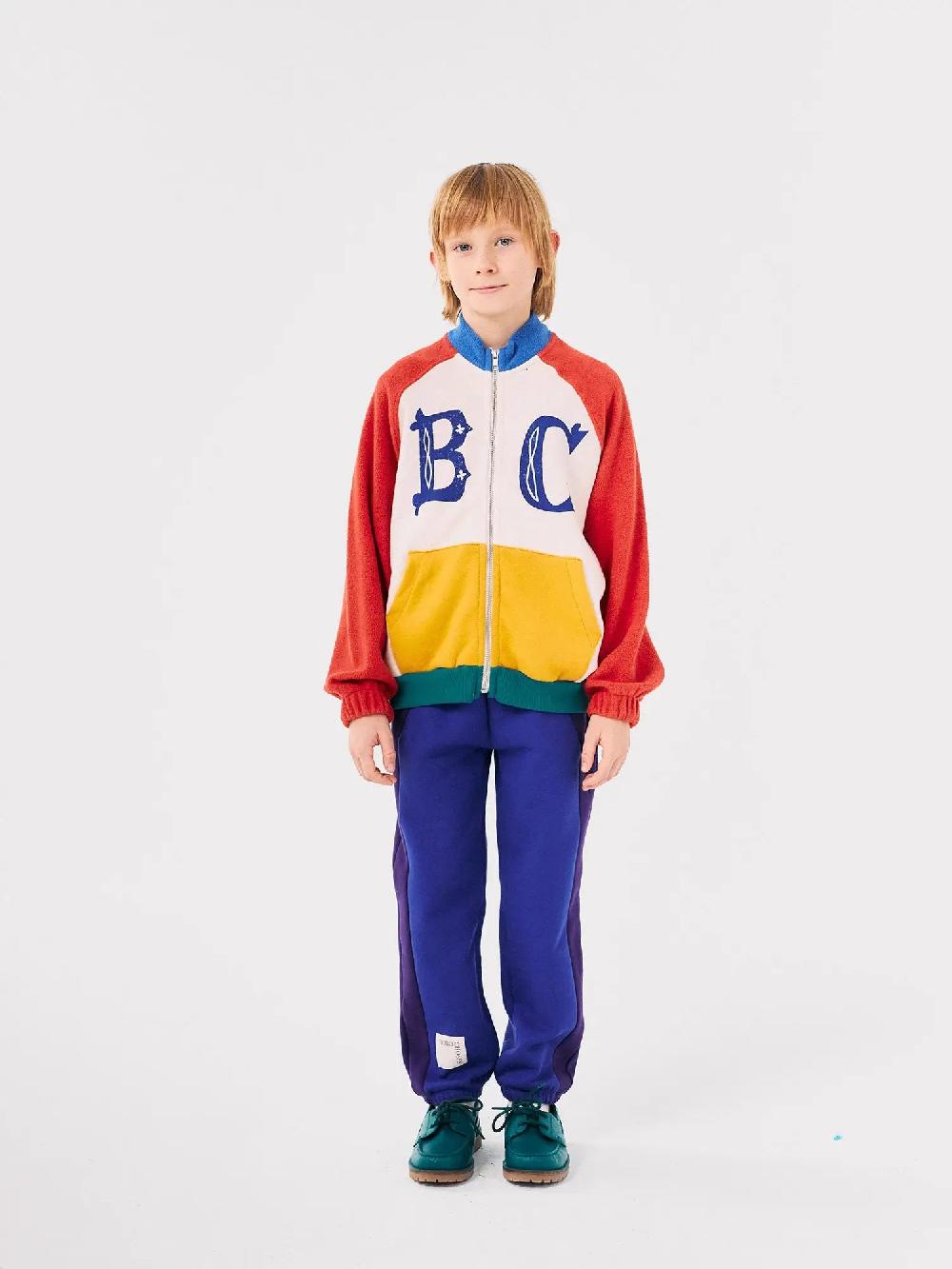 Bobo Choses B.C Vintage Color Block Zipped Sweatshirt