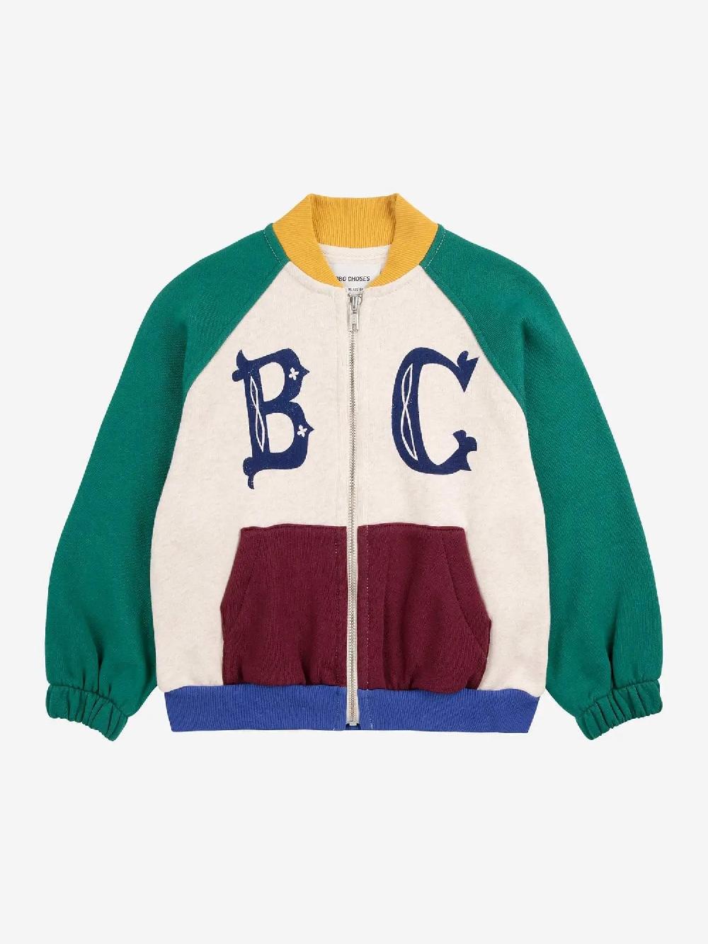 Bobo Choses B.C Vintage Color Block Zipped Sweatshirt