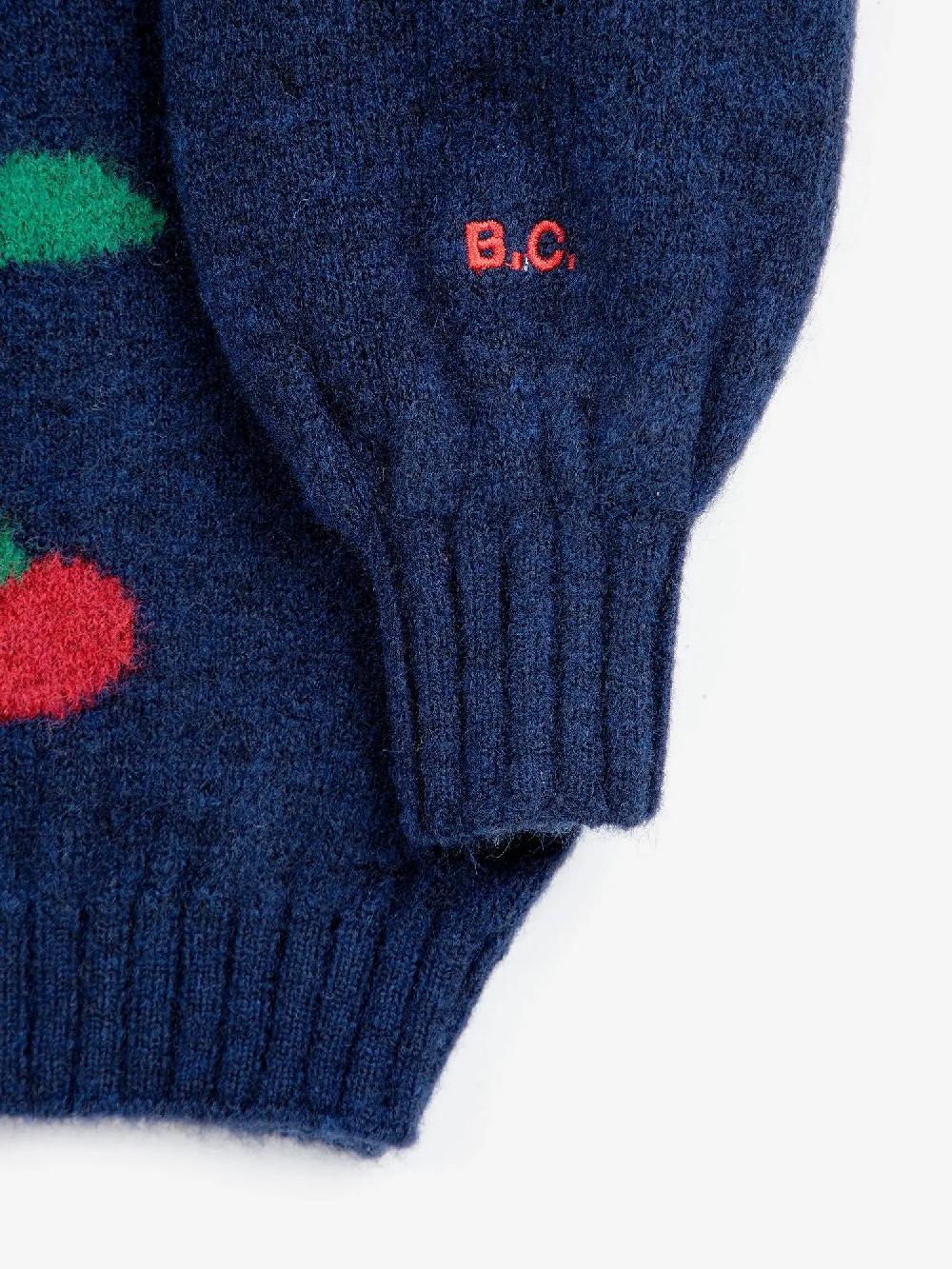 Bobo Choses Bobo Cherry All Over Turtle Neck Jumper