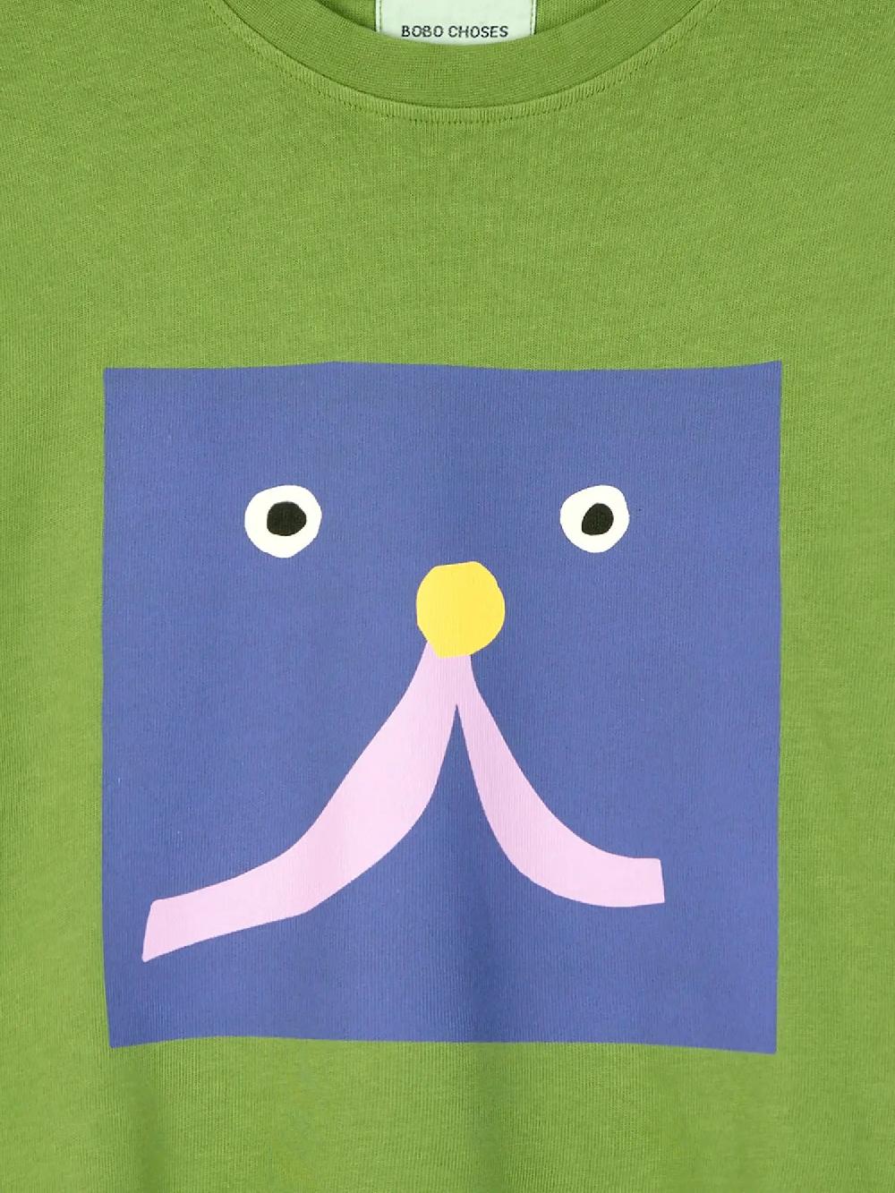 Bobo Choses Abstract Cat Smile Print T-shirt