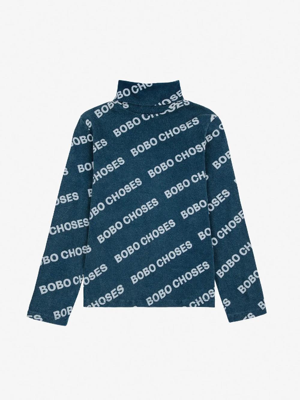 Bobo Choses Bobo Choses All Over Rib Turtle Neck T-shirt