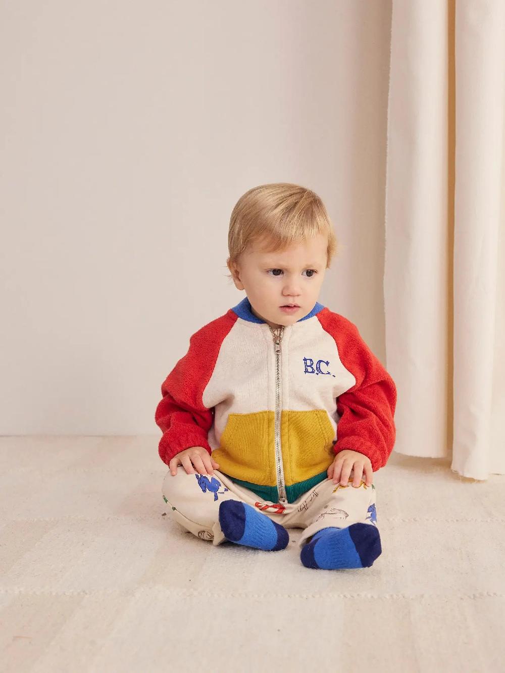 Bobo choses B.C color block zipped sweatshirt