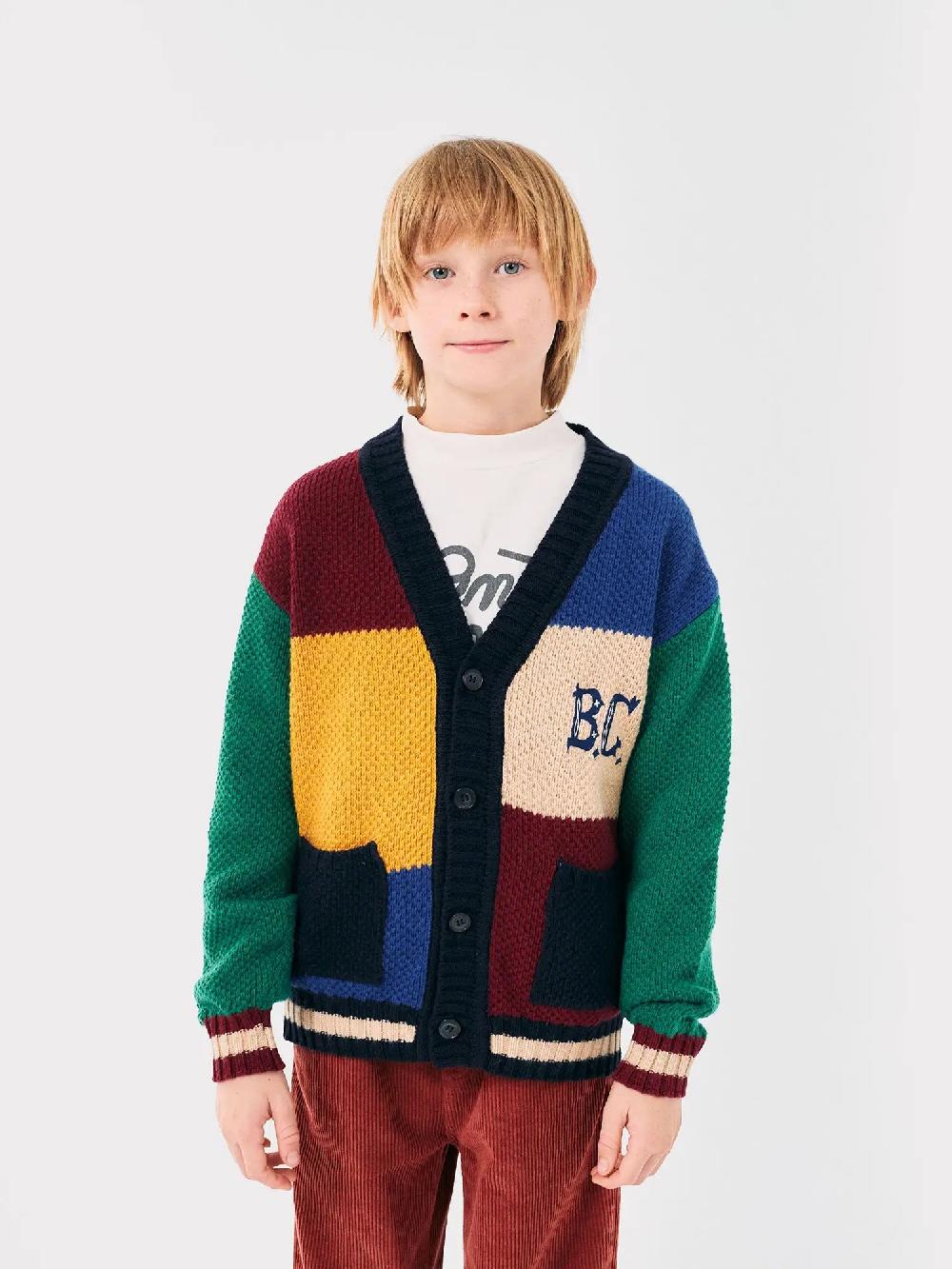 Bobo Choses B.C Vintage Color Block Cardigan