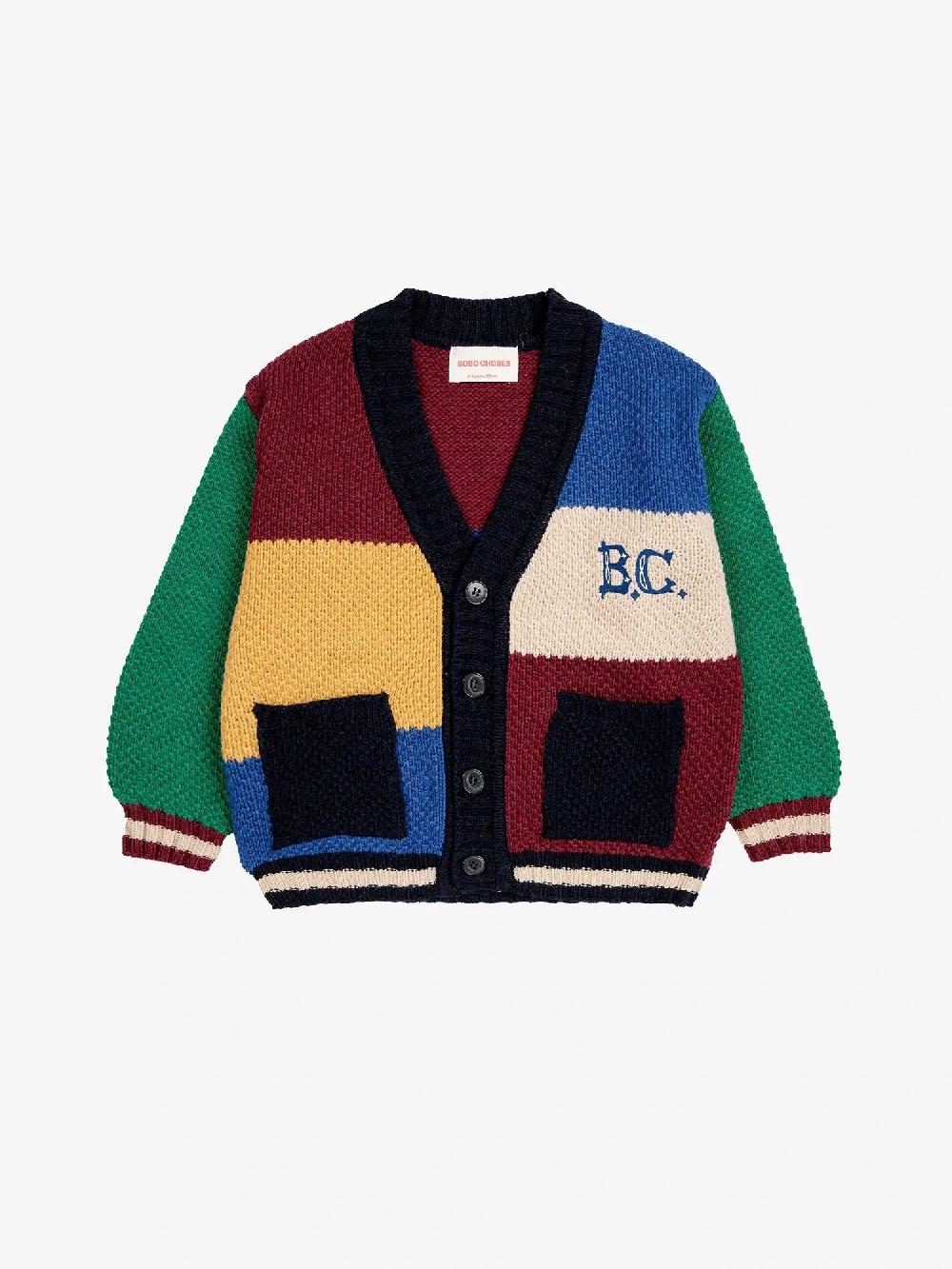 Bobo choses B.C vintage color block cardigan
