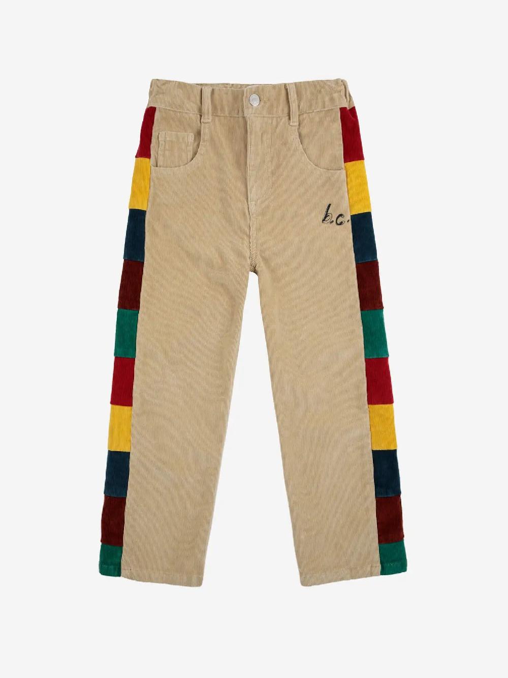 Bobo choses BC color block corduroy pants