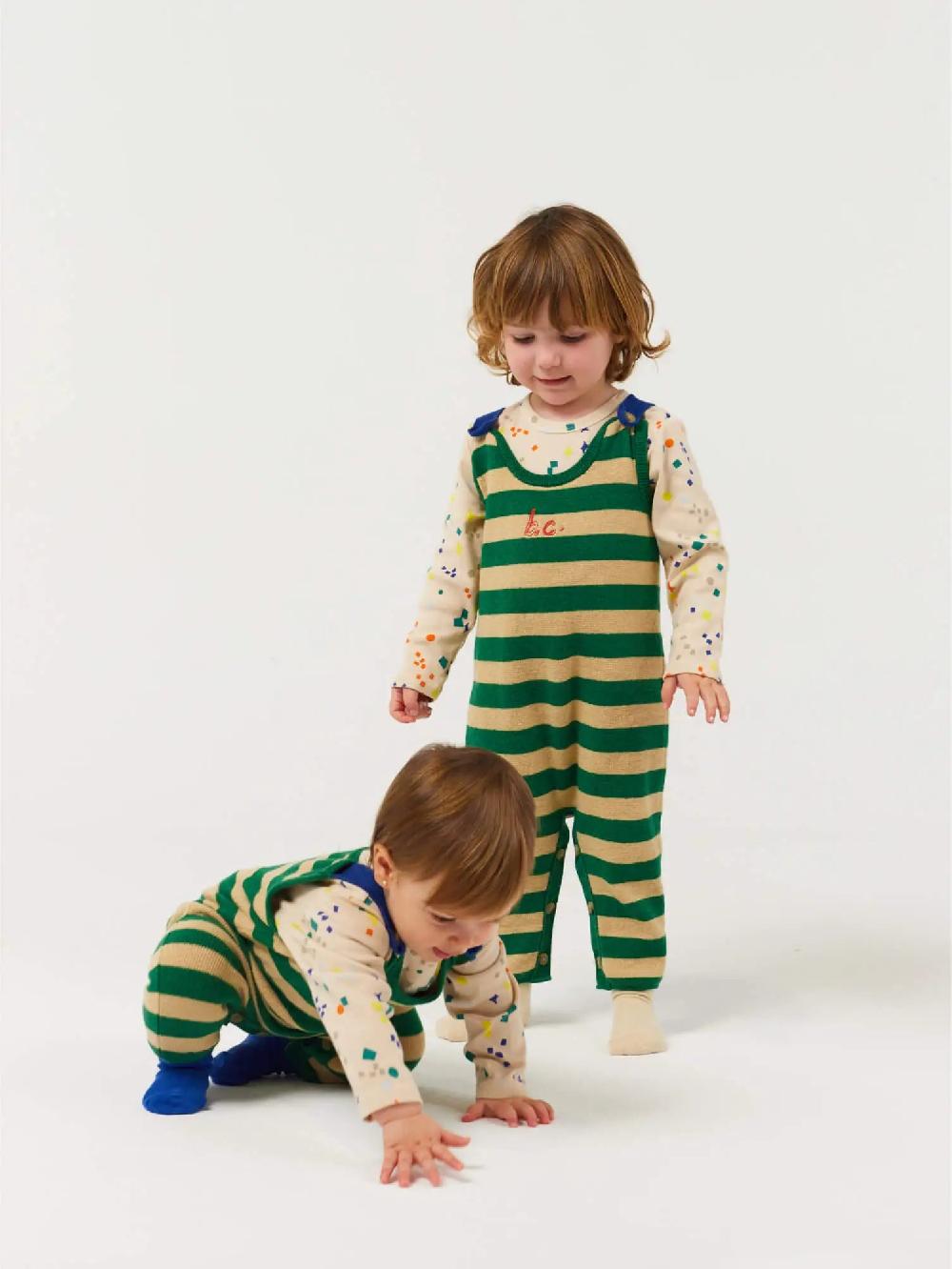 Bobo choses BC stripes knitted overall