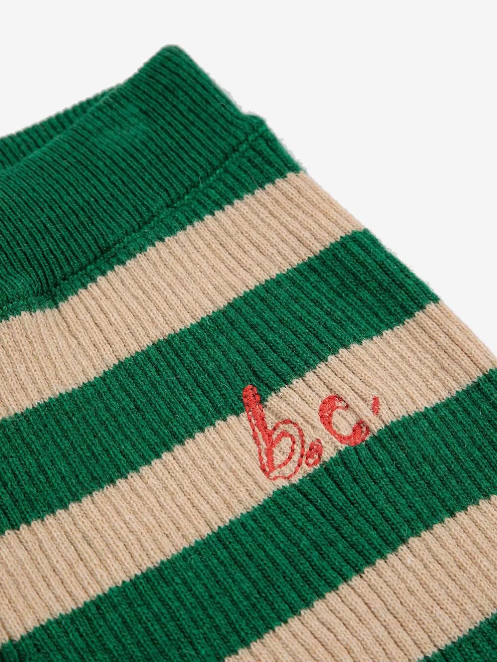 Bobo Choses BC Stripes Knitted Ruffle Pants