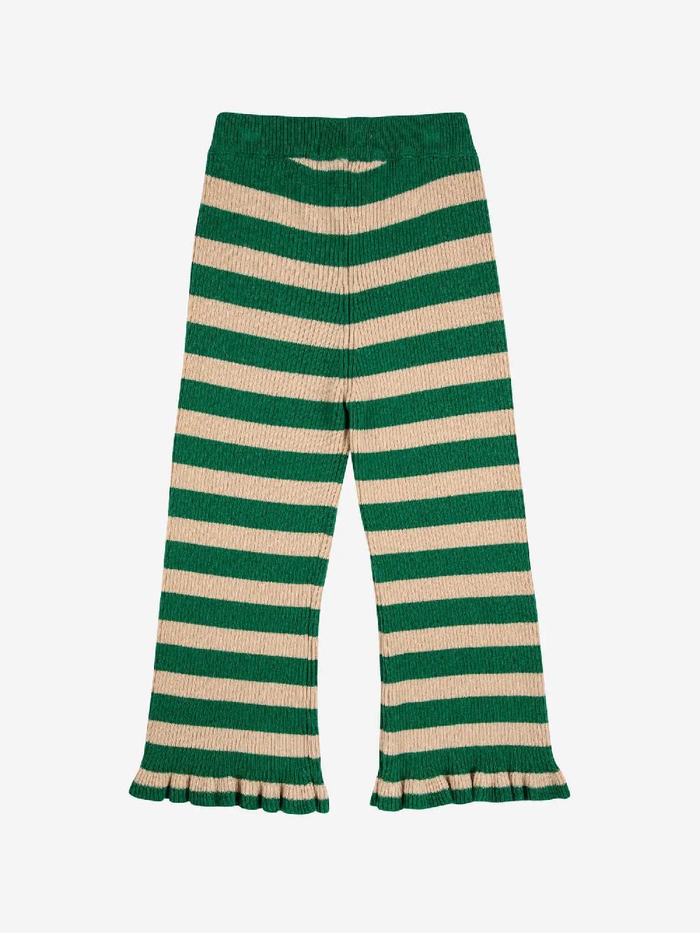 Bobo Choses BC Stripes Knitted Ruffle Pants