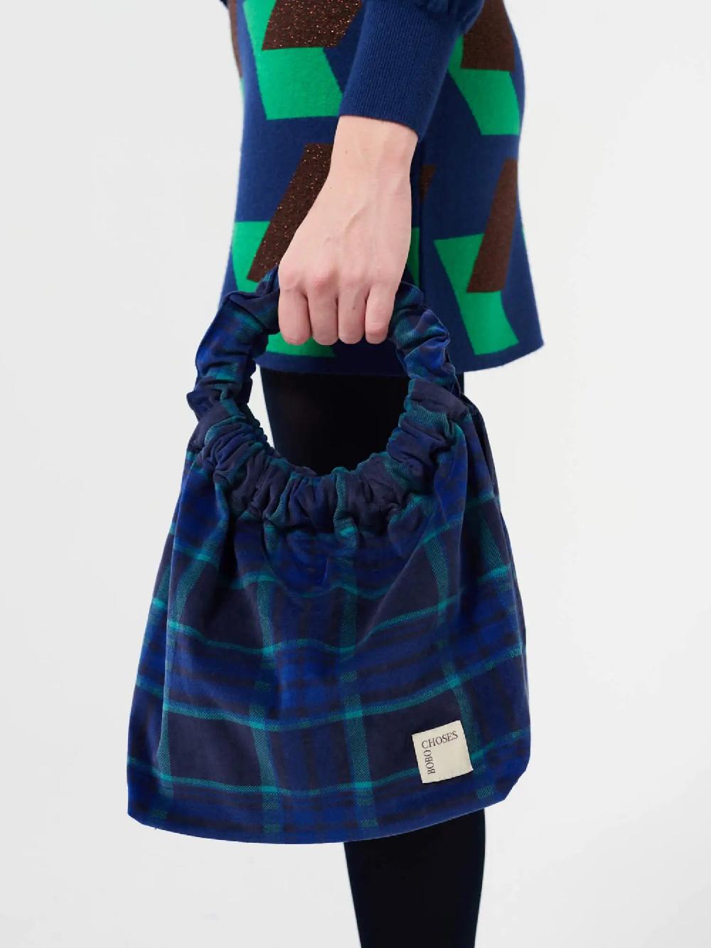 Bobo choses Bobo choses check velvet bag