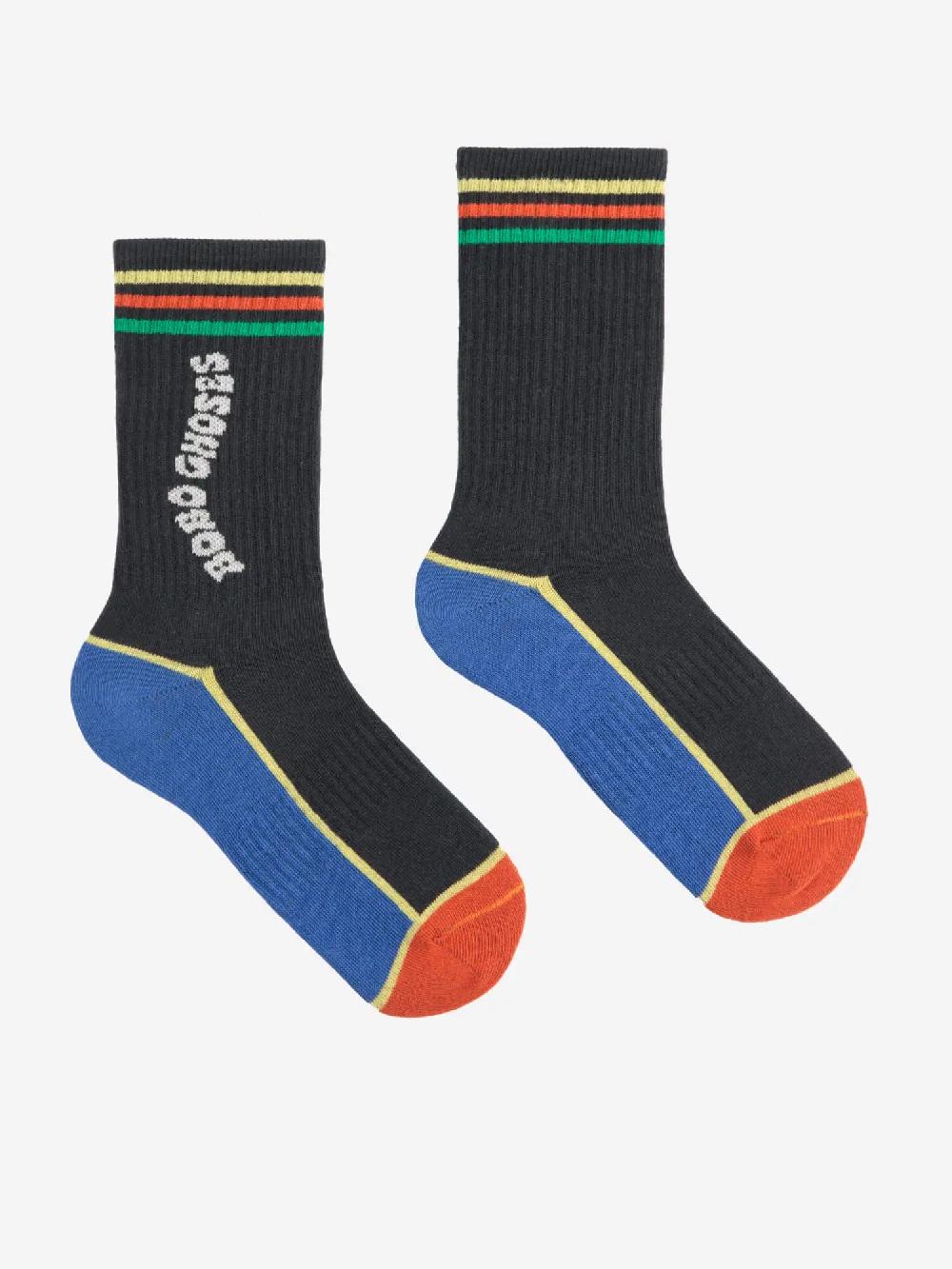 Bobo Choses Bobo Choses Color Block Long Socks