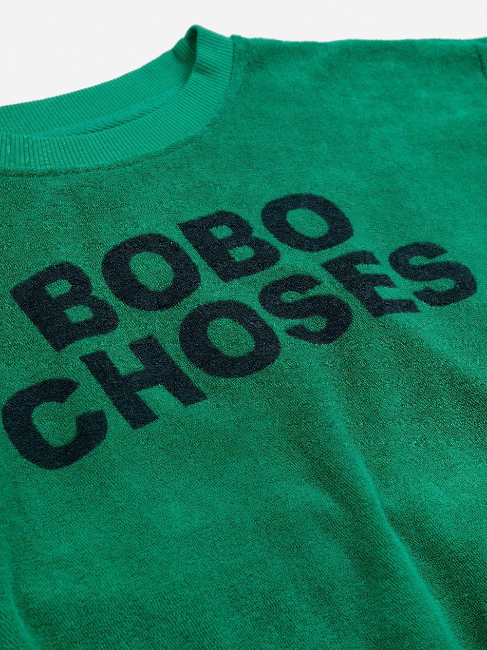 Bobo Choses Bobo Choses Green Terry Sweatshirt