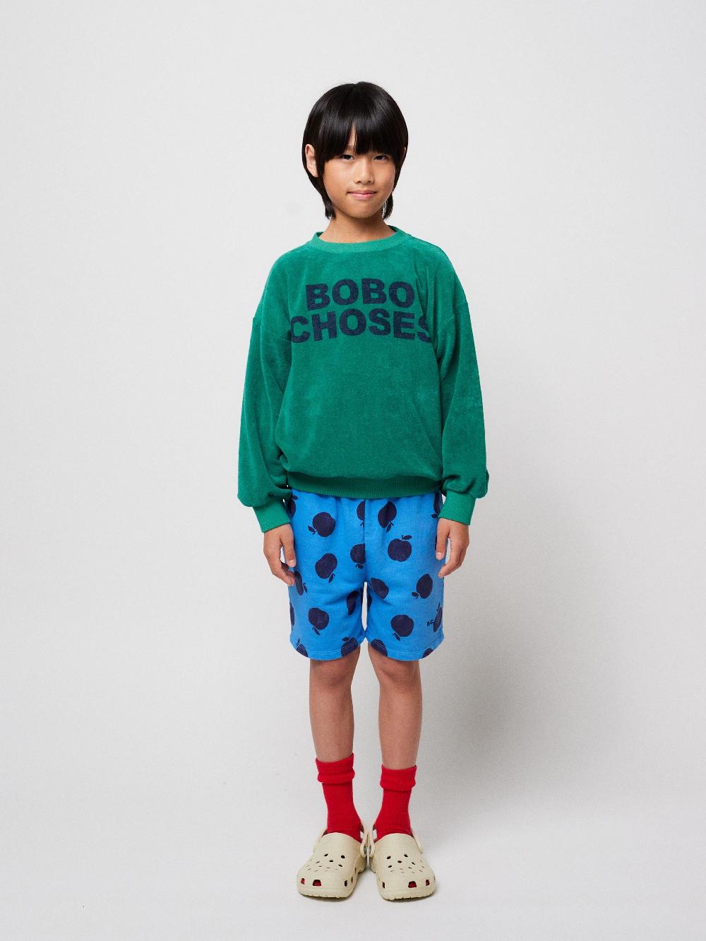 Bobo Choses Bobo Choses Green Terry Sweatshirt
