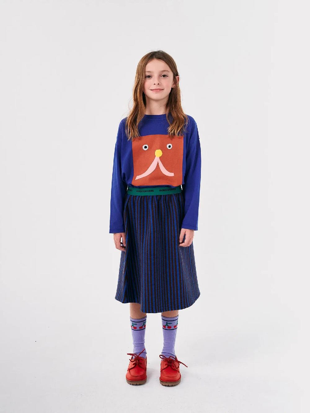 Bobo choses Bobo Choses stripes ribbed skirt