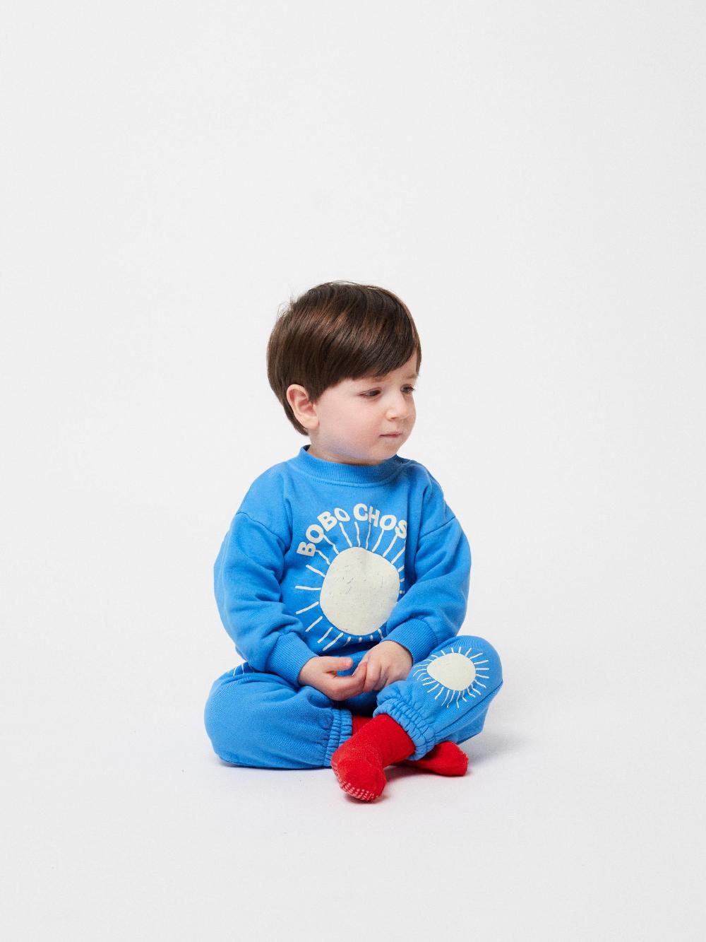 Bobo Choses Bobo Choses Sun Turquoise Sweatshirt