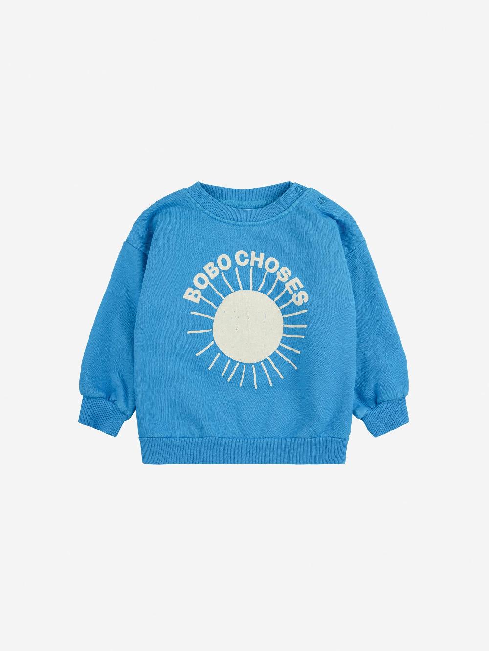 Bobo choses Bobo Choses Sun turquoise sweatshirt