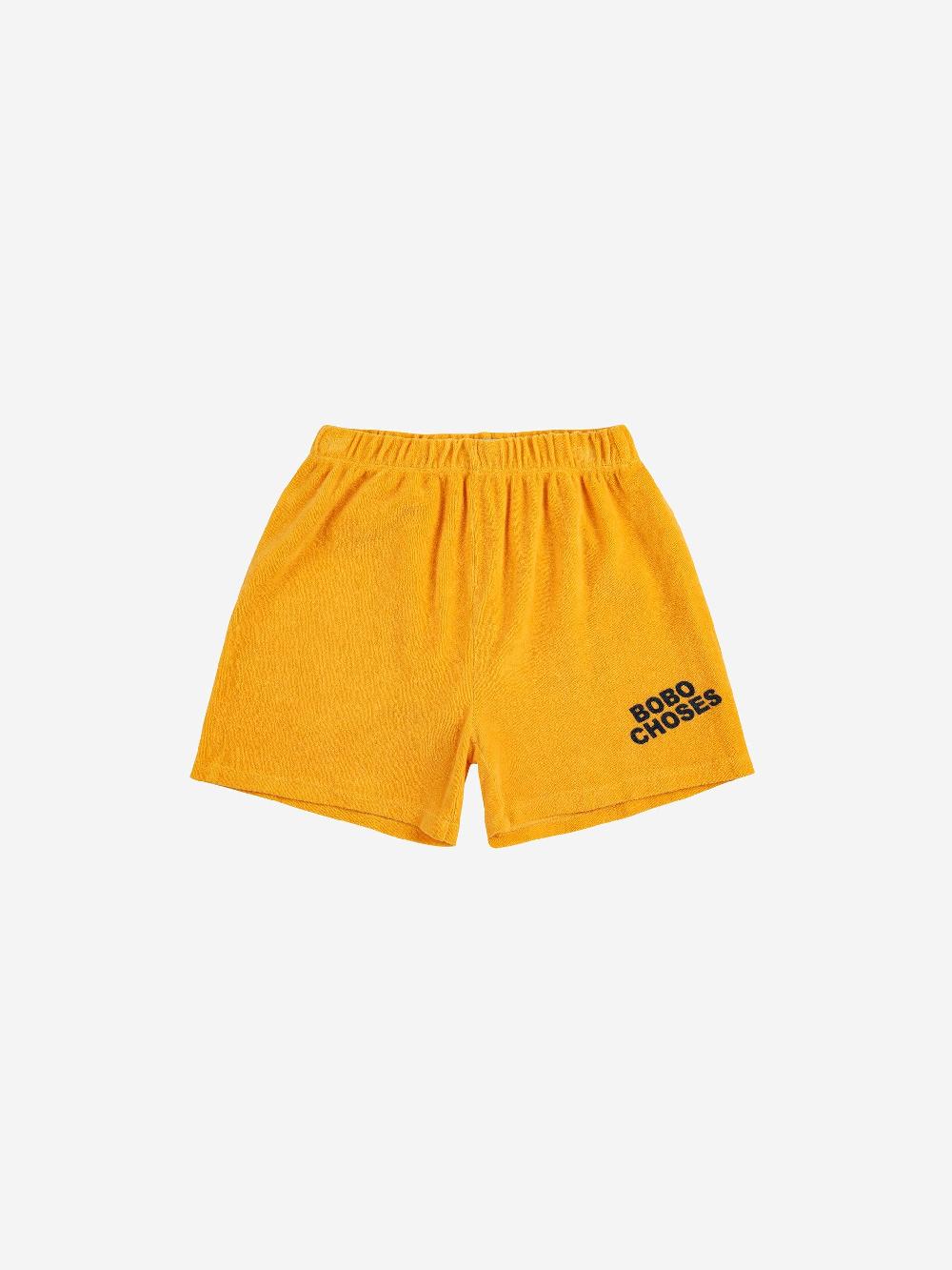 Bobo choses Bobo Choses yellow terry shorts