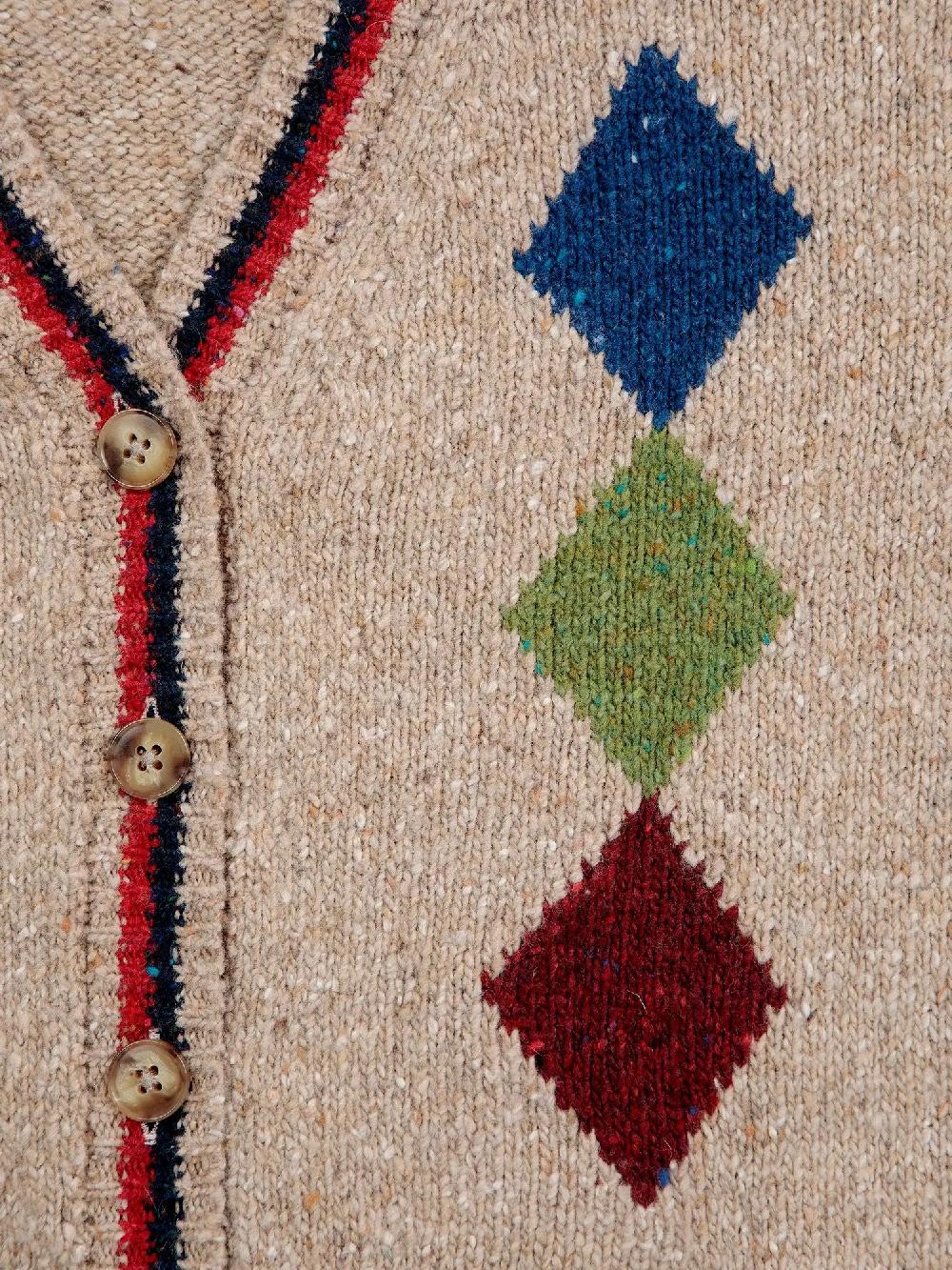 Bobo Choses Bobo Diamonds Intarsia Cardigan