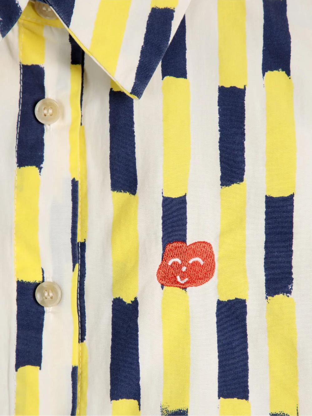 Bobo Choses Brush Strokes Print Fitted Shirt