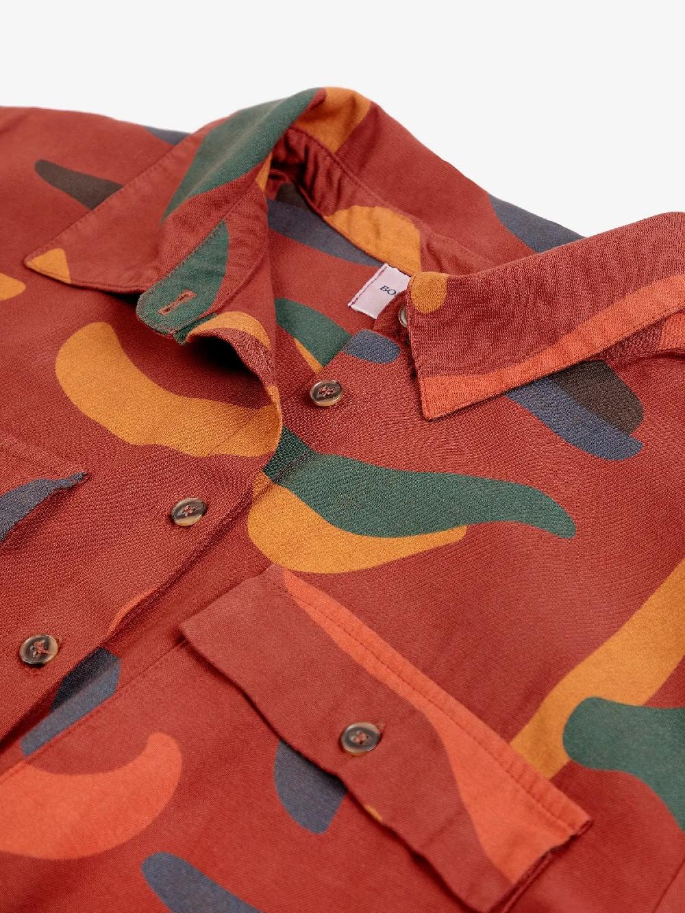 Bobo Choses Brushstrokes Printed Flared Long Dress