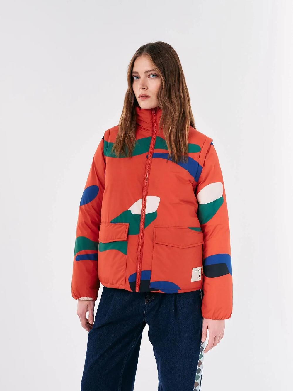 Bobo choses Brushstrokes printed puffer
