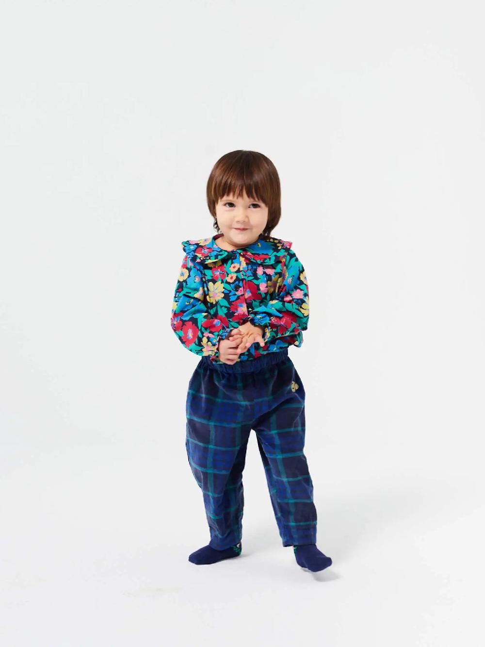 Bobo Choses Check BC Velvet Baggy Pants