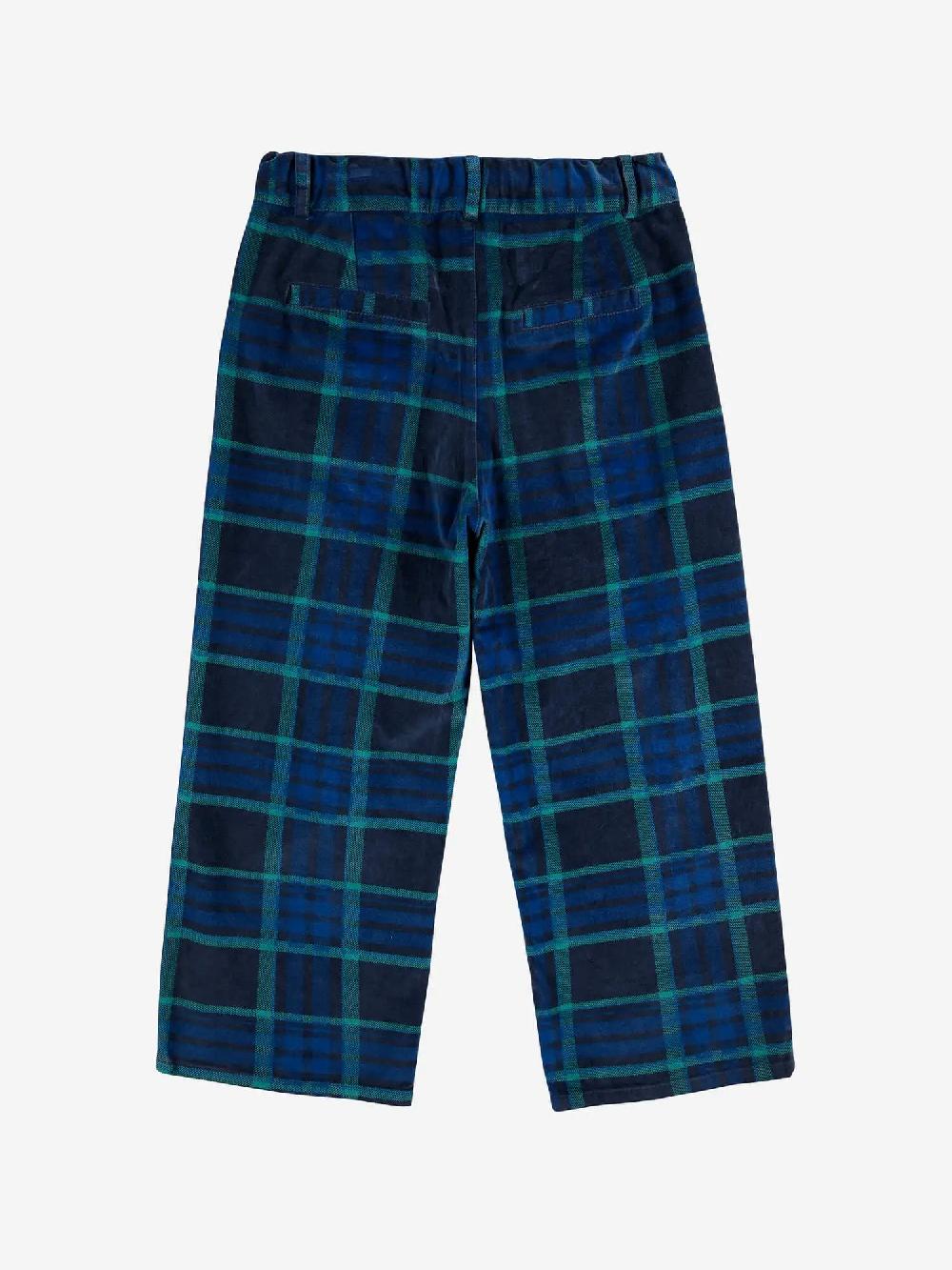 Bobo Choses Check BC Velvet Straight Pants