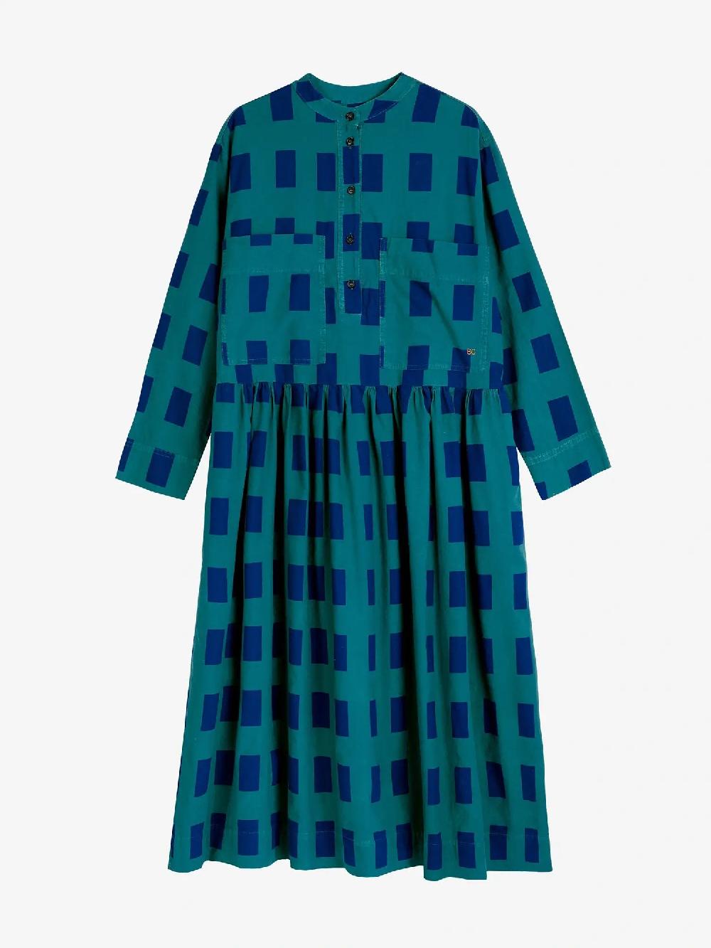 Bobo Choses Checked Loose Fit Dress