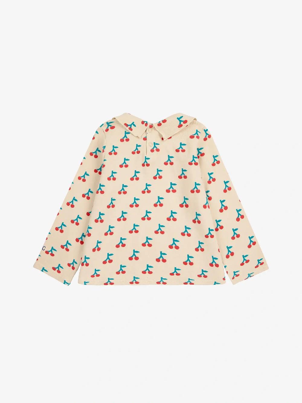 Bobo Choses Cherry All Over Collar T-shirt