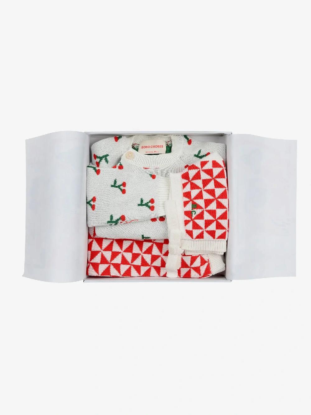 Bobo Choses Cherry All Over Knitted Gift Set