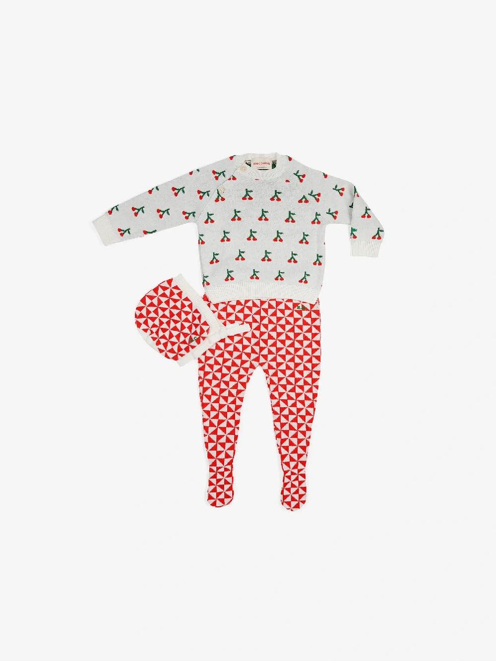 Bobo choses Cherry all over knitted gift set