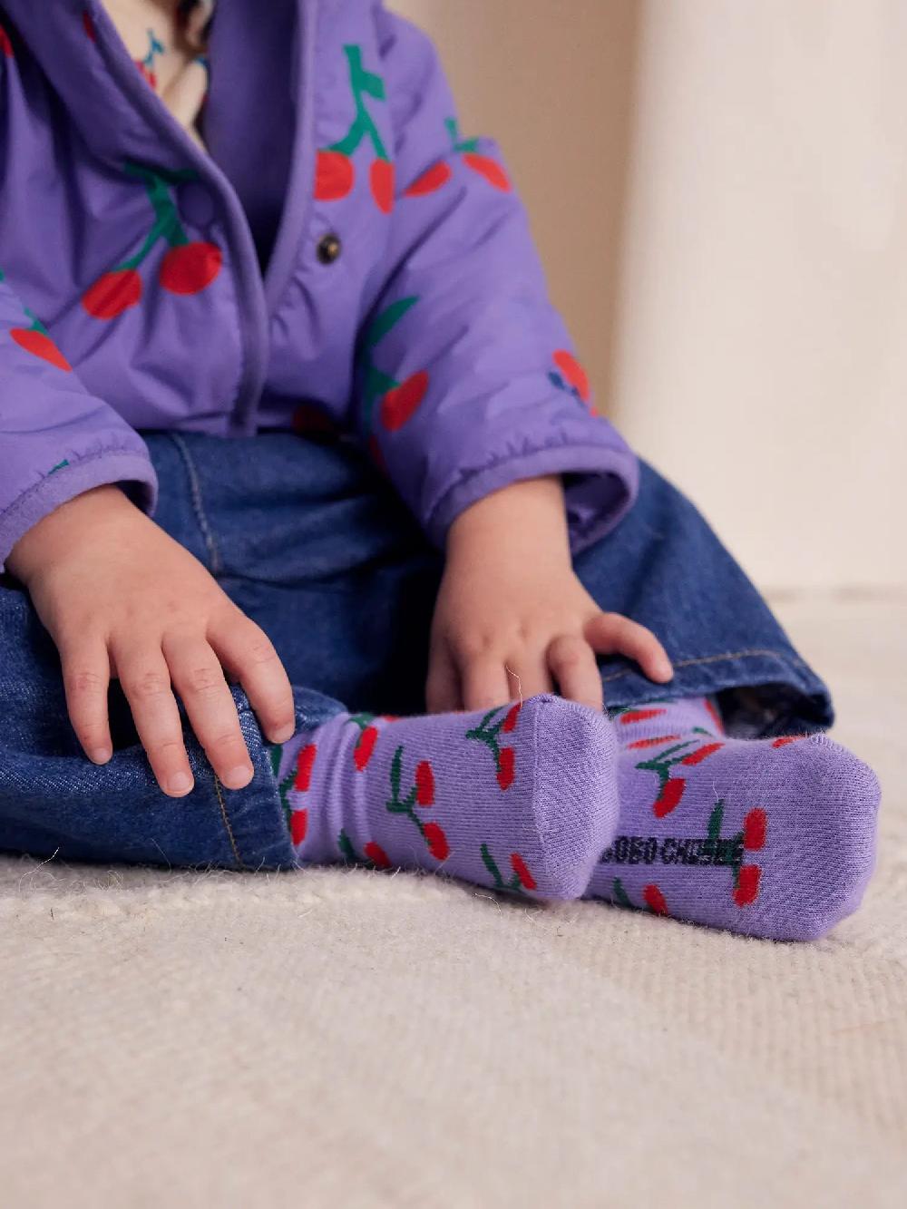Bobo Choses Cherry All Over Short Socks