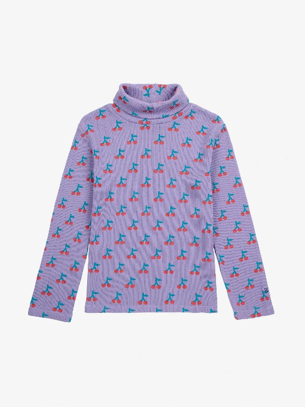 Bobo Choses Cherry All Over Turtle Neck T-shirt