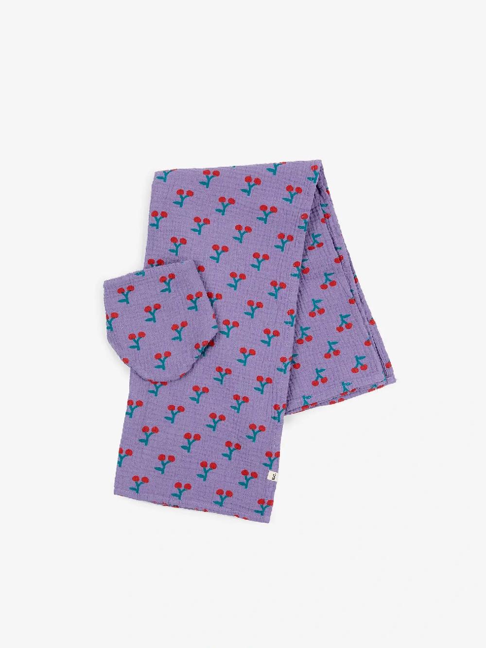 Bobo choses Cherry allover muslin and bib set