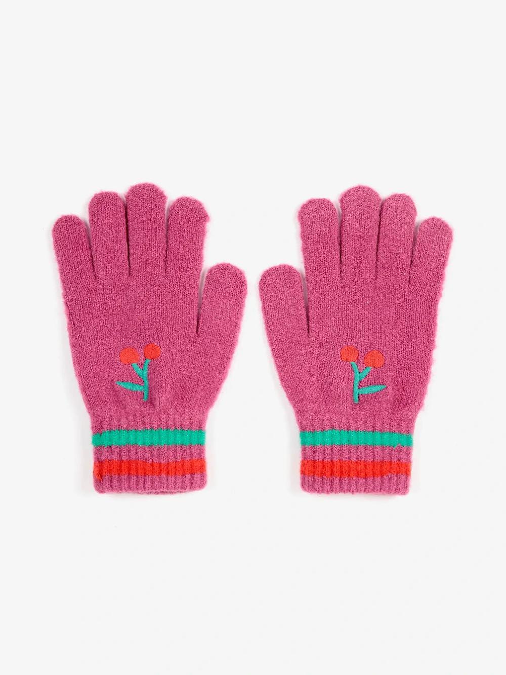 Bobo Choses Cherry Knitted Gloves
