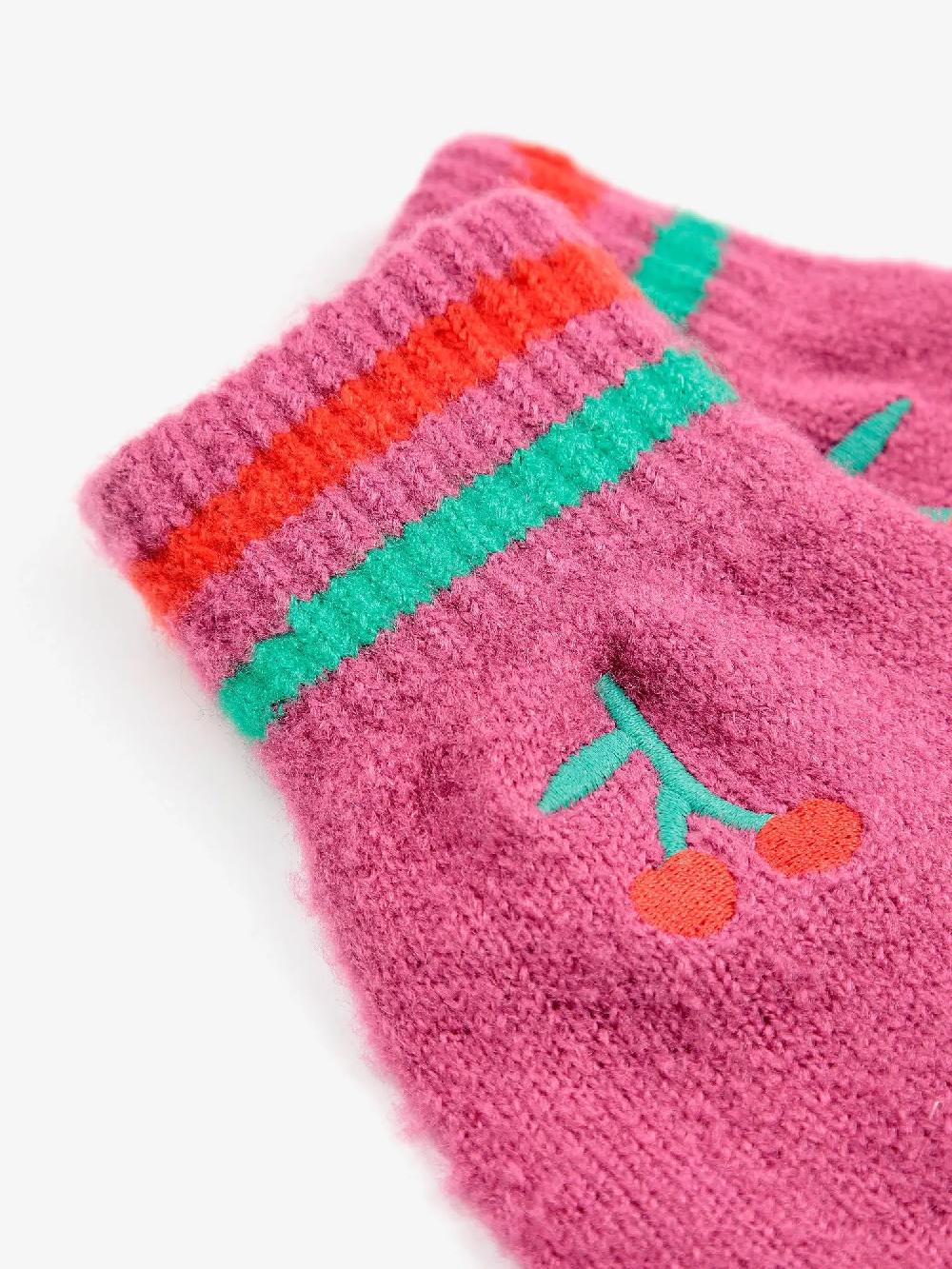 Bobo Choses Cherry Knitted Gloves