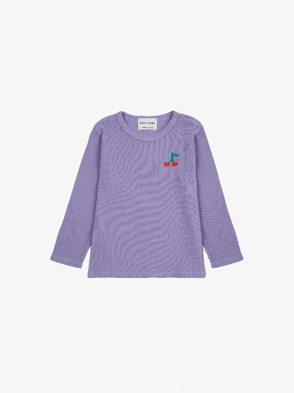 Bobo choses Cherry long sleeve tight T-shirt