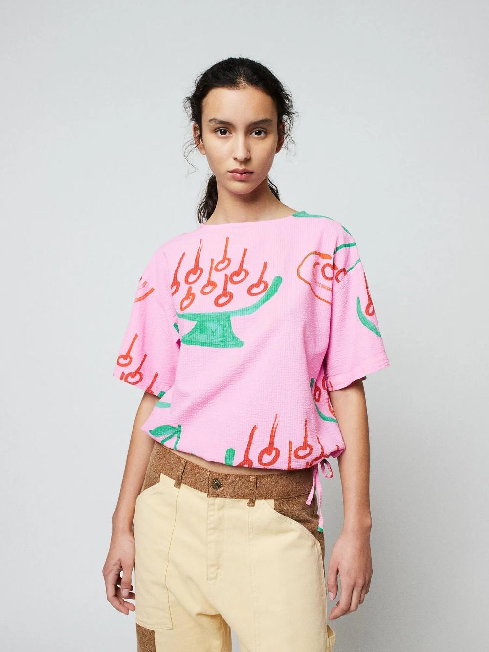 Bobo choses Cherry print cropped blouse